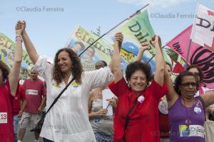 CAMPANHA PRESIDENCIAL CAMINHADA EM APOIO A DILMA ROUSSEF