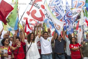 CAMPANHA PRESIDENCIAL CAMINHADA EM APOIO A DILMA ROUSSEF