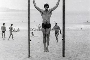 Flexões na Praia de Ipanema