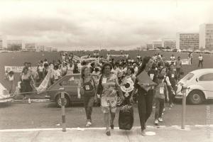 Manifestação no Congresso Nacional - Mulheres contra o arrocho salarial  