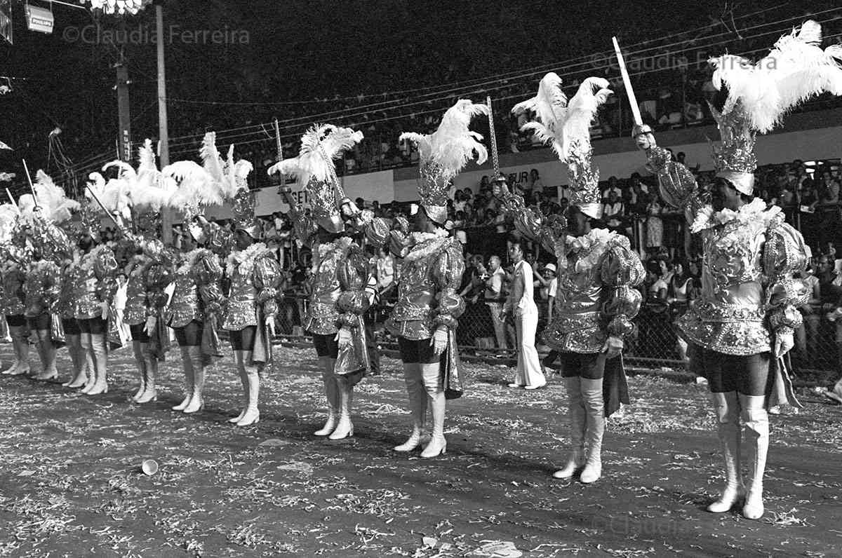 Parade of Recreative Society  Samba School Beija-Flor de Nilópolis. 