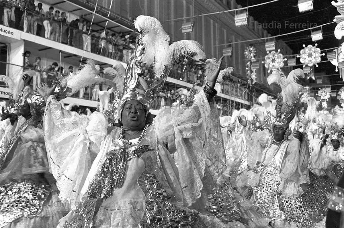 Parade of Recreative Society  Samba School Beija-Flor de Nilópolis. 