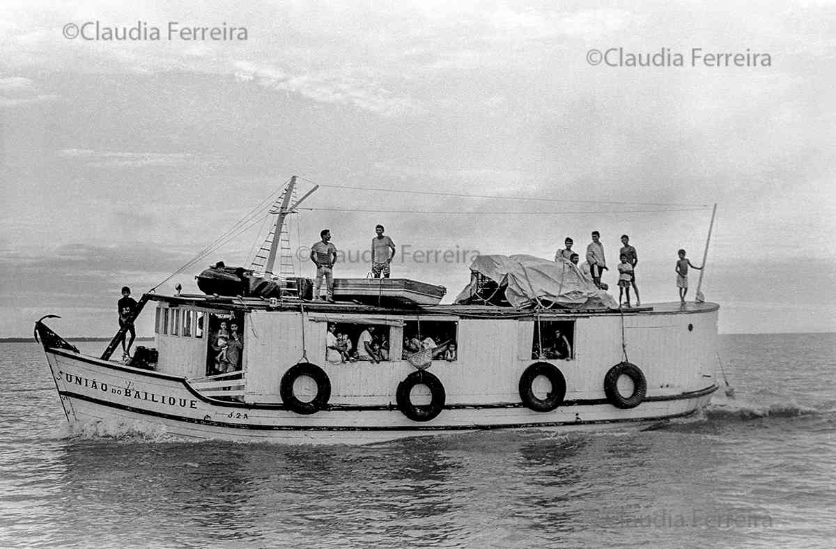 Ferry Boat On The Amazon River