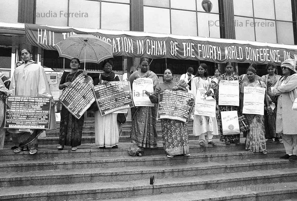 Demonstrators At The Fourth World Conference On Women