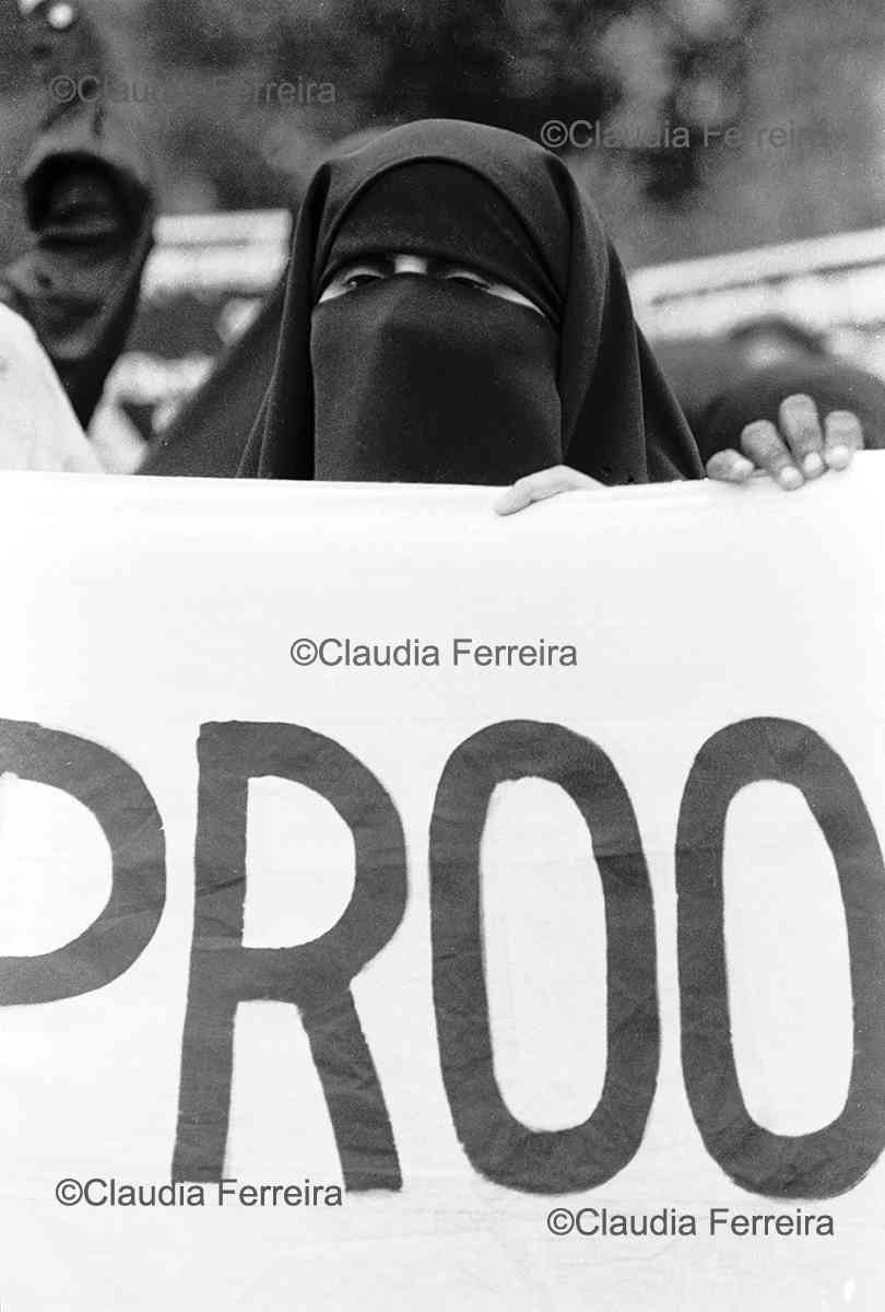 Demonstrator At The Fourth World Conference On Women