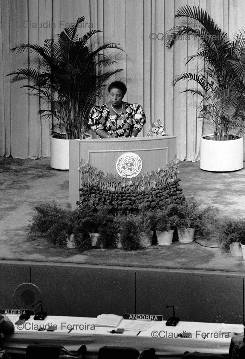 Gertrude Mongella at the Fourth World Conference on Women