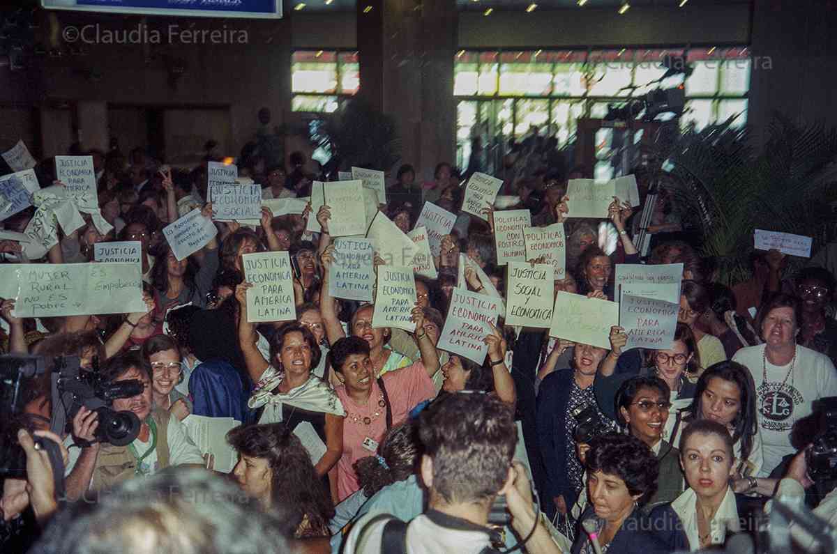 Demonstrators At The Fourth World Conference On Women