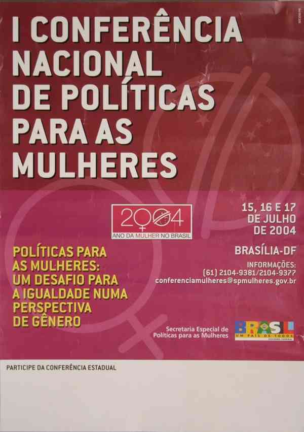 I CONFERÊNCIA NACIONAL DE POLÍTICAS PARA AS MULHERES