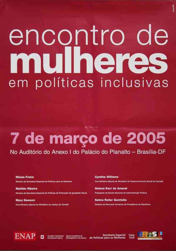 ENCONTRO DE MULHERES EM POLÍTICAS INCLUSIVAS