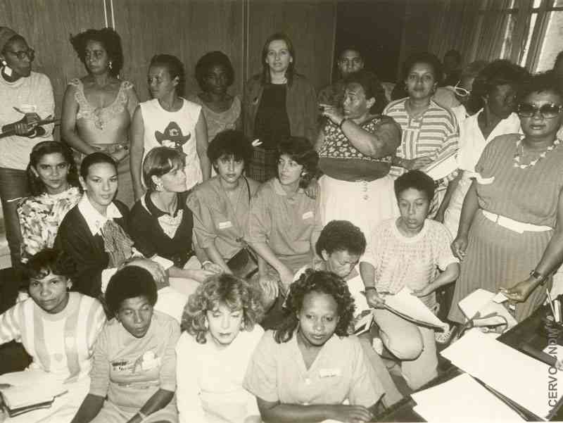 Encontro das Integrantes da Rede Mulher de Educação com a Equipe Técnica do CNDM durante o processo da Constituinte 